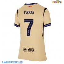 Camisa de time de futebol Barcelona Ferran Torres #7 Replicas 2º Equipamento Feminina 2025-26 Manga Curta